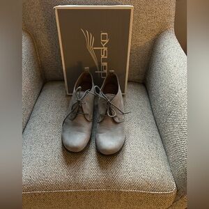 DANSKO Cadee Nubuck Leather Grey Lace Up Boots Shoes US 8.5 - 9 M EUR 39